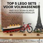 Top 5 LEGO sets voor volwassenen